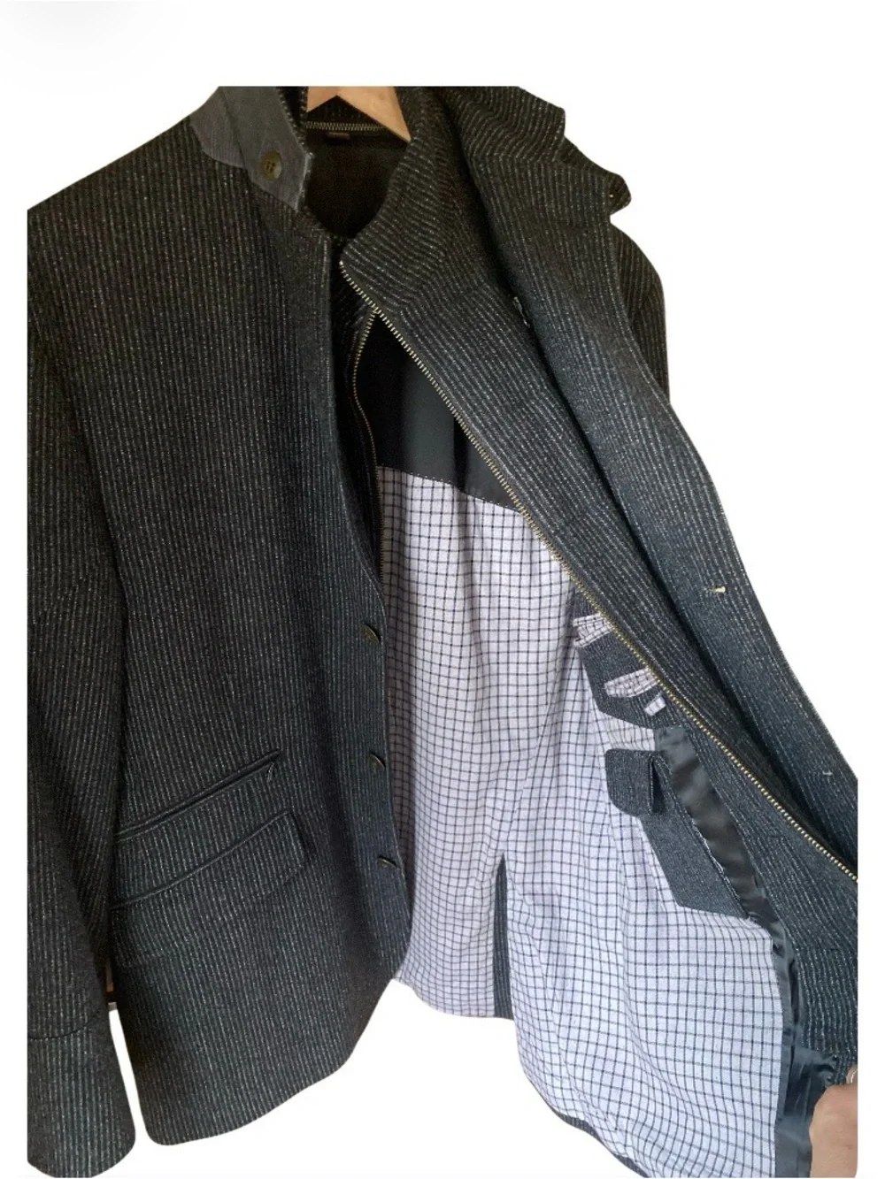 KROON Richie Hybrid Sport Coat Mens size 40 R Hunting Jacket Wool Cashmere Gray
